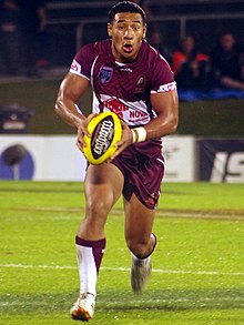 Moga playing for the Queensland under 20s side in 2012 Tautau Moga.jpg