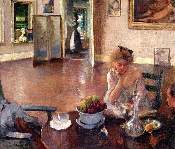 "The Breakfast Room" by Edmund C. Tarbell, ca. 1902