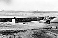 עברית: מבצע חורב ינואר 1949, חיילי ההנדסה של מטה החטיבה הגשר על ואדי שלאלה (עזה) סרן לסקוב מהנדס החט' ועוזריו.