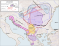 「ルーマニア人の起源」に関する地図