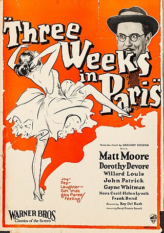 <i>Three Weeks in Paris</i> 1925 film by Roy Del Ruth