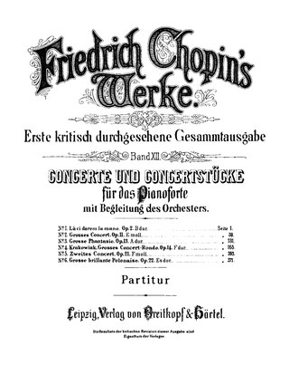 <span class="mw-page-title-main">Chopin's compositions for piano and orchestra</span>