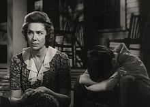 Rosemary Murphy with child actor Phillip Alford in To Kill a Mockingbird (1962)