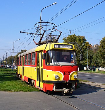 Old tram T4 Tatra