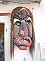 English: (missing text) Tschäggättä, costumed figures wearing wooden masks during Carnival in Lötschental/Switzerland.