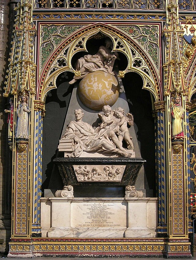 Надгробный памятник Исааку Ньютону — Википедия
