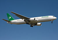 Turkmenistan Airlines Boeing 767-300ER. Turkmenistan Boeing 767-300ER Simon-1.jpg