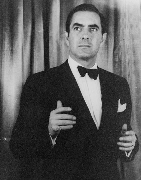 Tyrone Power in the Broadway production in 1953, directed by Charles Laughton