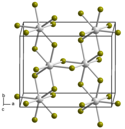 Kristalstructuur van uranium (IV) bromide