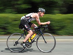 Ironman competitor