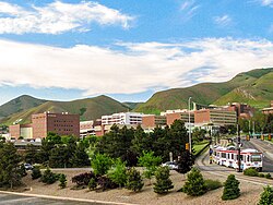 The University of Utah Health Sciences campus in 2009. Uofu medicalcenter.jpg