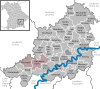 Lage der Verwaltungsgemeinschaft Reichertsheim im Landkreis Mühldorf am Inn