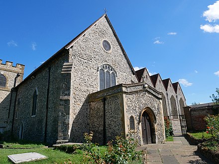 The medieval Church of All Saints in Orpington