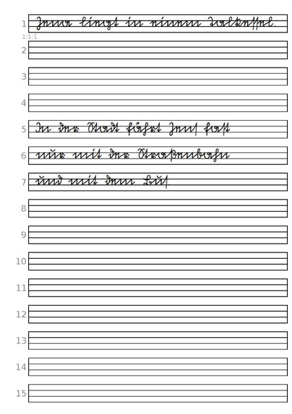 Archivo:Vorlage Sütterlin Worte üben zum Ausdrucken 111-2 PDF.pdf