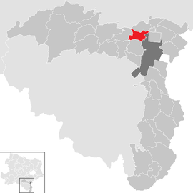 Poloha obce Wöllersdorf-Steinabrückl v okrese Viedenské Nové Mesto (klikacia mapa)