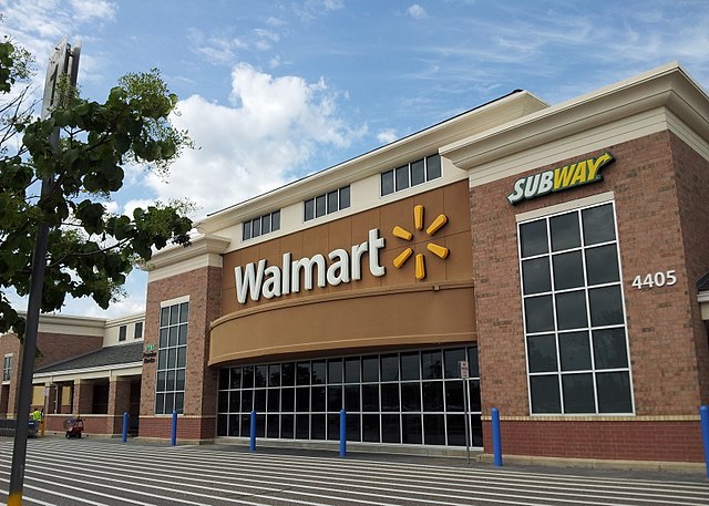 Walmart, a general merchandise big-box store