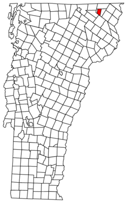 Vermont shtatining Essex okrugida joylashgan