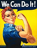 Poster "We Can Do It!" buatan J. Howard Miller dari tahun 1943
