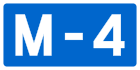 Dálniční štít M-4}}