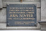 Jura Soyfer - memorial plaque