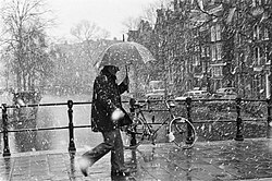 Amsterdam in winter Winter in Amsterdam sneeuwbui in Amsterdam, Bestanddeelnr 927-8098.jpg