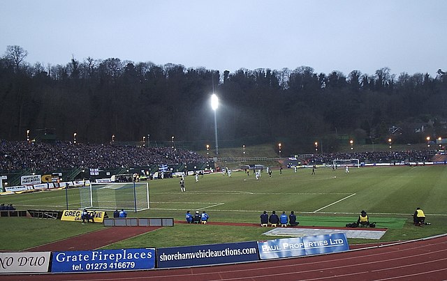 Withdean Stadium, Brighton's home from 1999 to 2011