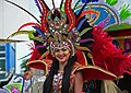 Woman in parade costume 2020 Bonaire Carnival (Atsme).jpg