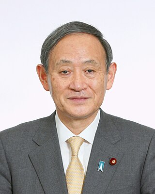 <span class="mw-page-title-main">Yoshihide Suga</span> Prime Minister of Japan from 2020 to 2021