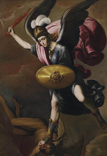File:Zurbarán and Studio - The Archangel Michael vanquishing the Devil, Delenda II-15.jpg