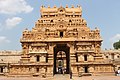 "A beautiful stone work on Rajarajan Entrance The Big Temple".JPG