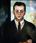 Portrait de Louis Moysés, fondateur du Bœuf sur le toit (Portrait of Louis Moysés, founder of Boeuf sur le toit ) ~1924 - Suzanne Valadon