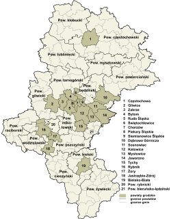 Aufteilung in Landkreise