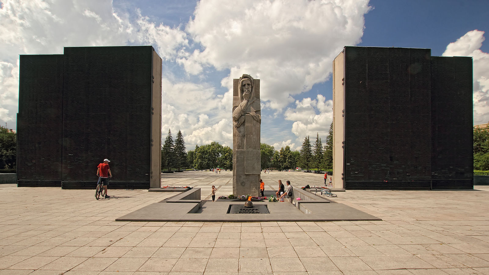 Монумент славы новосибирск рисунок