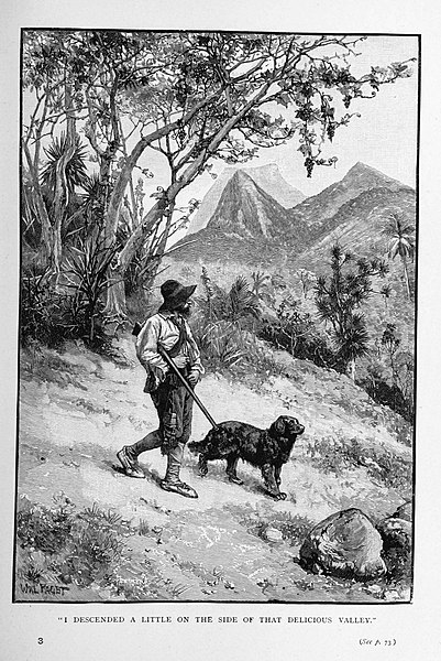 File:04 Illustration by Walter Paget for fine-art Cassell edition (1891) of Robinson Crusoe - by courtesy of British Library.jpg