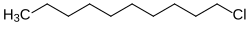 Structural formula of 1-chlorodecane