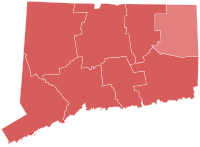 1926 Connecticut gubernatorial election results map by county.svg