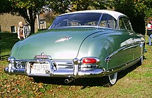 1952 two-door hardtop, rear 1952 Hudson Commodore 8 two-door hardtop rear.jpg