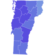 1996 Vermont gubernatorial election results map by county.svg