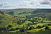 View into Swaledale (to the south-east) from the Pennine Way along Kisdon Hill