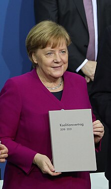Spolková kancléřka Angela Merkelová (2018)