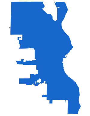 2020 Wisconsin's 4th congressional district election results by county.svg