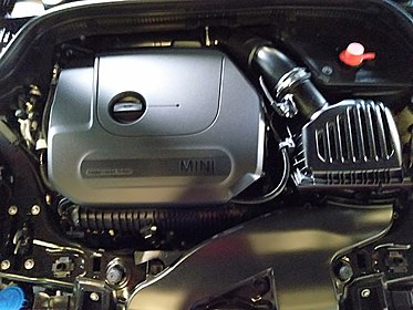 2.0L BMW B48 TwinPower Turbo petrol engine in a Mini Cooper S