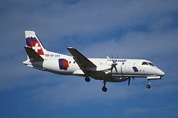 39bb - Crossair Saab 340B; HB-AKK@ZRH;09.09.1998 (8296142611).jpg
