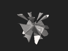 3D model of same surface as above (
w
=
1
{\displaystyle w=1}
) bounded by the cube
[
-
10
,
10
]
3
{\displaystyle [-10,10]^{3}} 3D model of Togliatti surface (w=1).stl