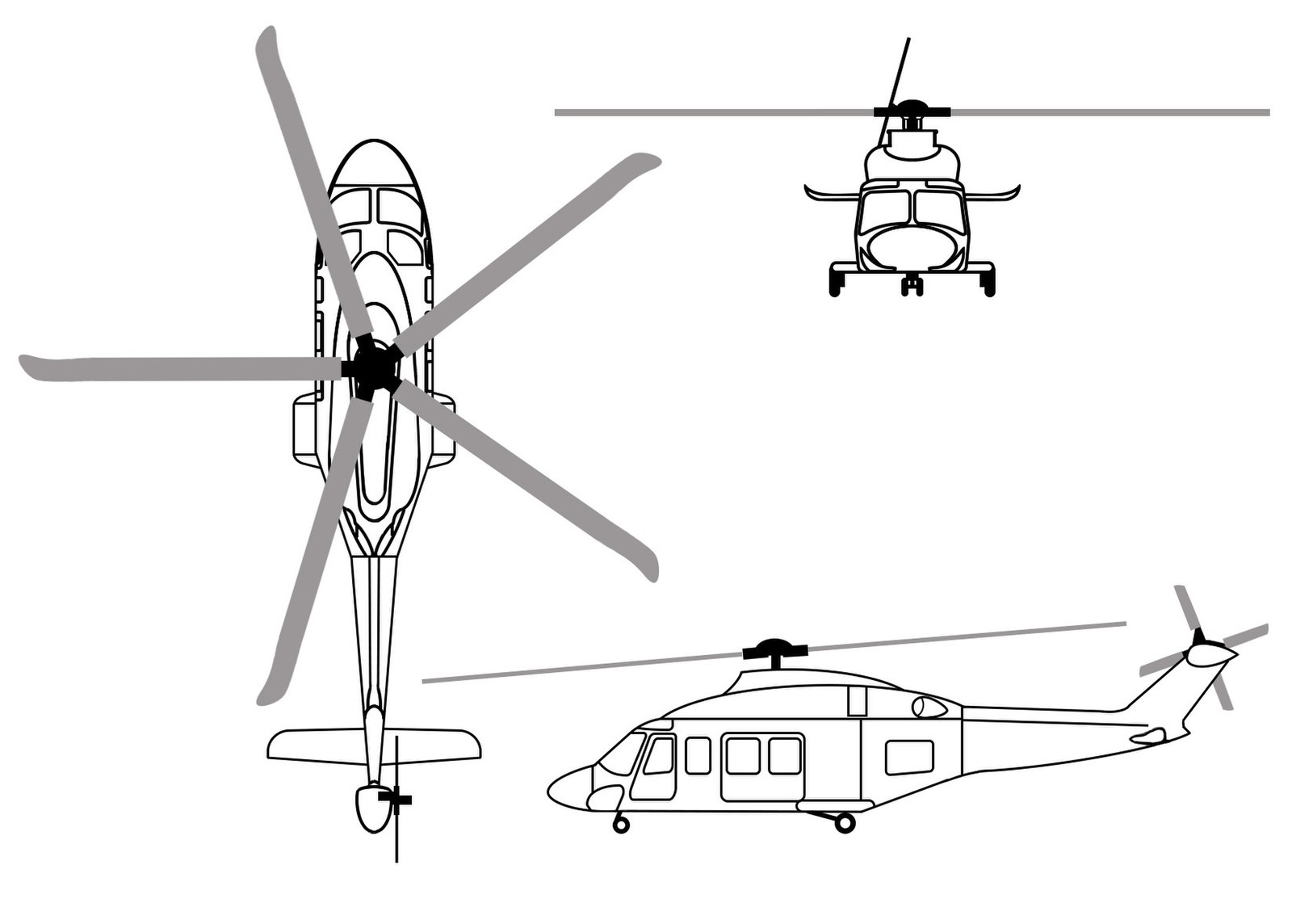 Aw 139 чертеж