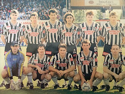 An Adelaide City side featuring several Socceroos and home-grown talents went on to win the 1993-94 Australian championship. AdelaideCity 1993.jpg