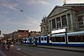 Čeština: Různé tramvaje v Amsterdamu, Van Baerlestraat English: Various trams at Van Baerlestraat Street, Amsterdam, NL