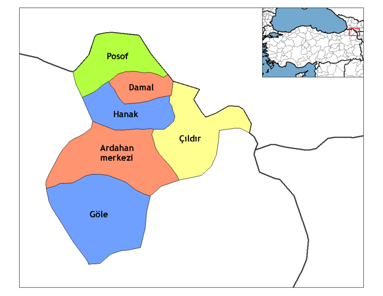 File:Ardahan districts.png