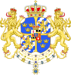 Fredrik I av Sveriges våpenskjold