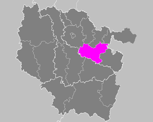 萨兰堡区在原洛林大区的位置